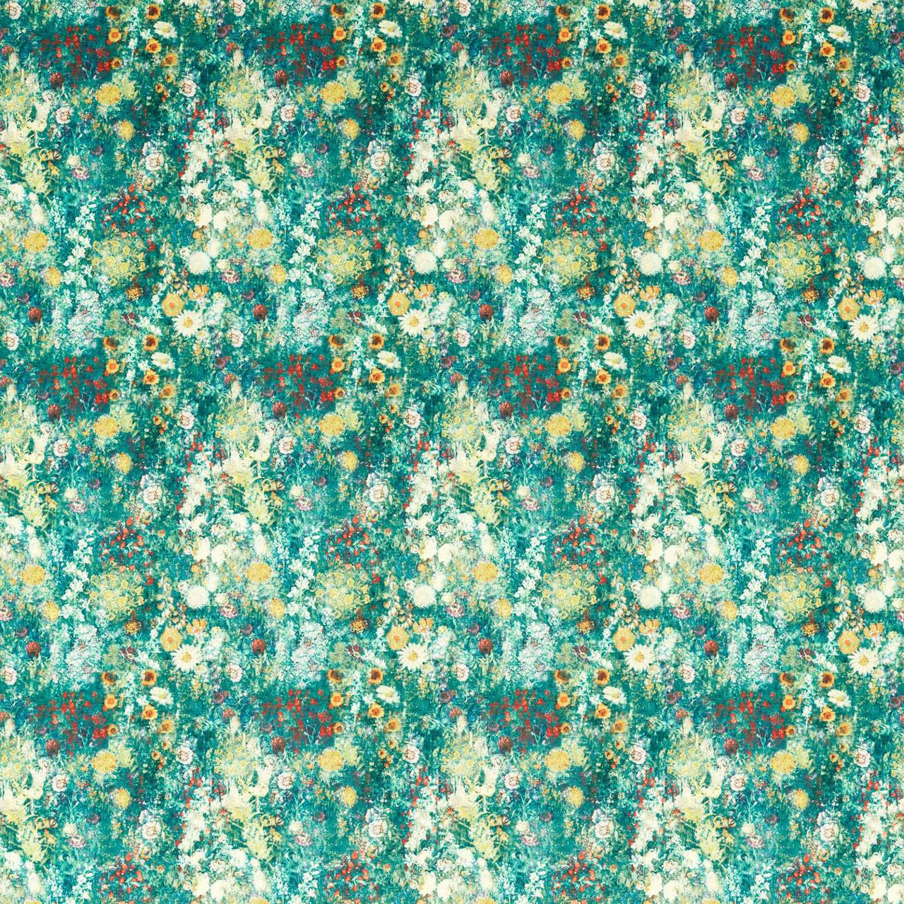 F1539/03 Rosedene Country Escape Forest Fabric by Clarke and Clarke