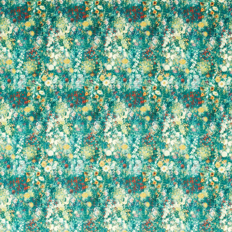F1539/03 Rosedene Country Escape Forest Fabric by Clarke and Clarke