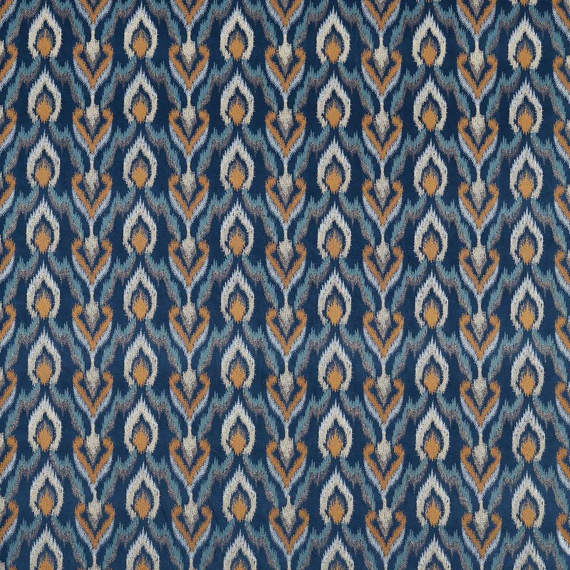F1549/01 Velluto Dimora Midnight Fabric by Clarke and Clarke