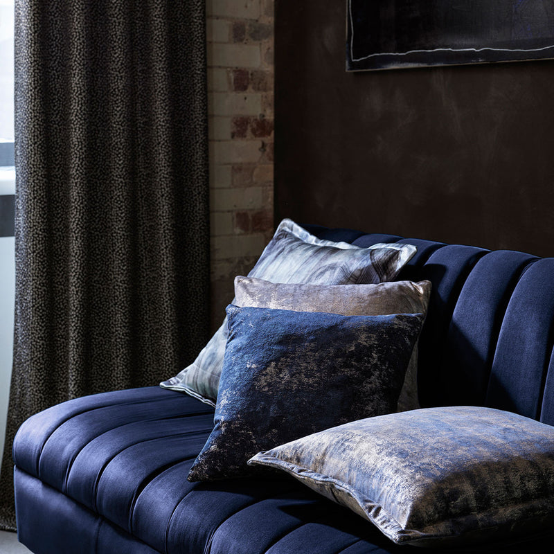F1551/03 Nuvola Dimora Pewter Fabric by Clarke and Clarke
