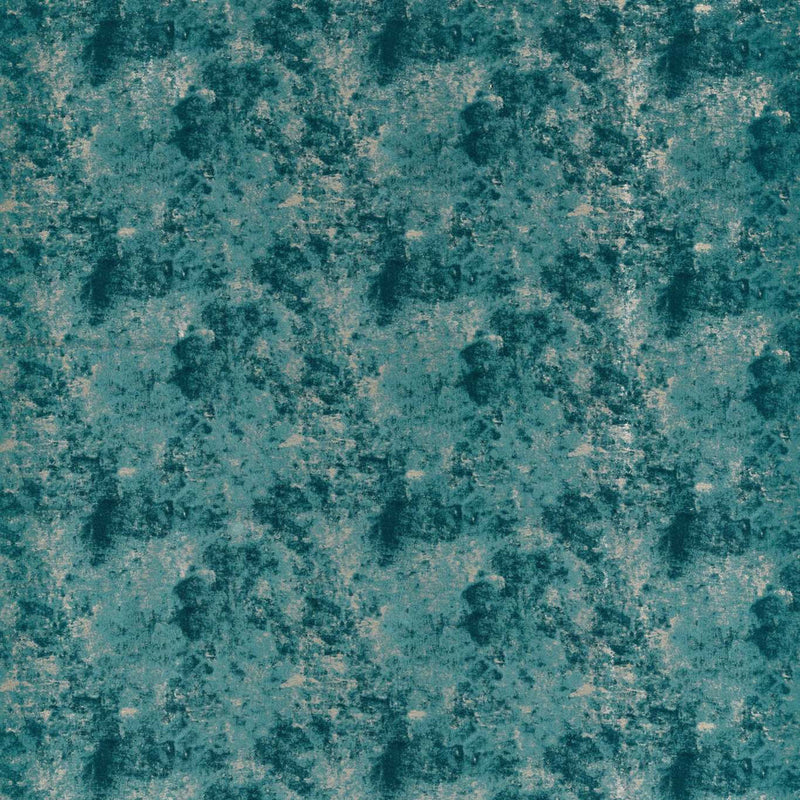 F1551/04 Nuvola Dimora Teal Fabric by Clarke and Clarke