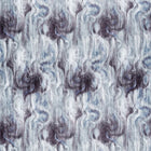 F1552/01 Tessuto Dimora Midnight/Silver Fabric by Clarke and Clarke