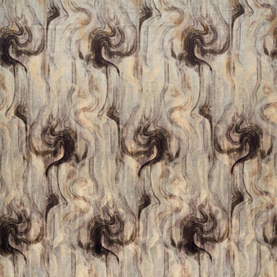 Tessuto Dimora Nero/Silver Fabric by Clarke and Clarke