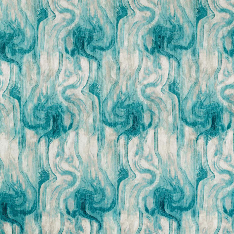 F1552/04 Tessuto Dimora Teal Fabric by Clarke and Clarke
