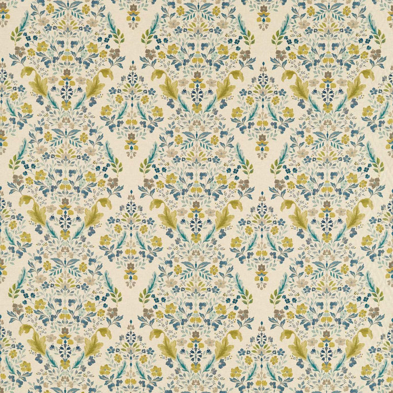 F1558/03 Gawthorpe Country Escape Mineral/Linen Fabric by Clarke and Clarke