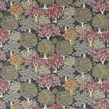 F1563/01 Tatton Country Escape Charcoal Fabric by Clarke and Clarke