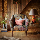 F1563/01 Tatton Country Escape Charcoal Fabric by Clarke and Clarke