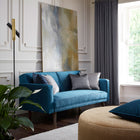 F1564/09 Astral Illusion Teal Fabric by Clarke and Clarke