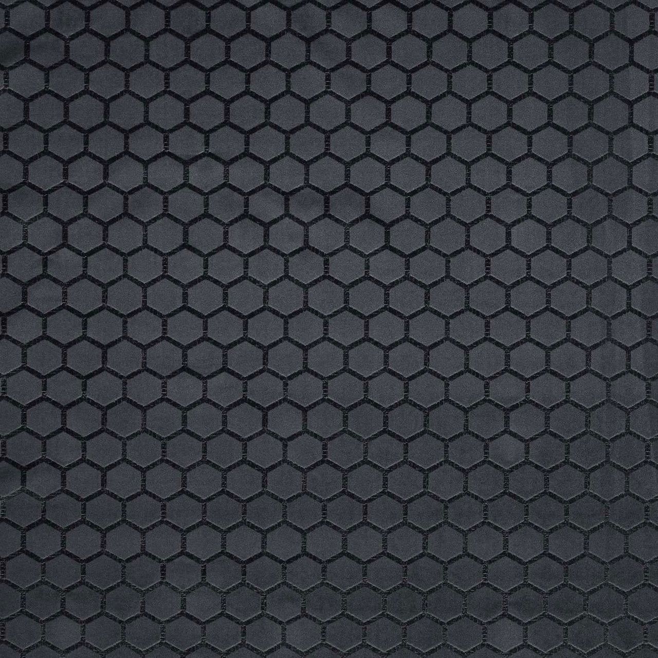 F1565/01 Hexa Illusion Espresso Fabric by Clarke and Clarke