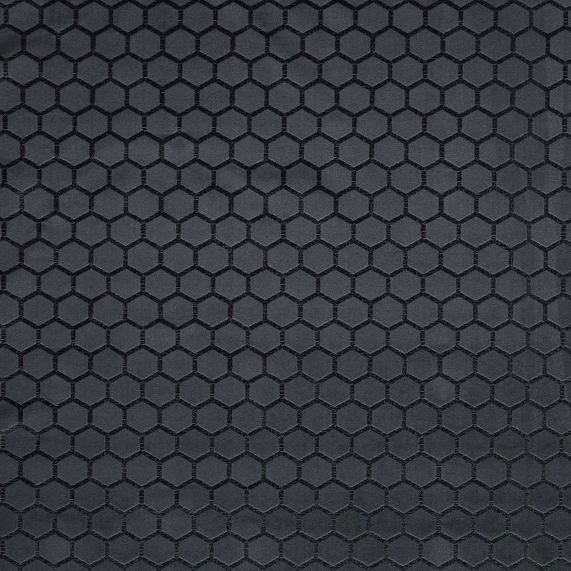 F1565/01 Hexa Illusion Espresso Fabric by Clarke and Clarke