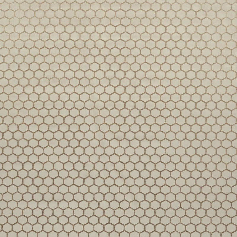 F1565/07 Hexa Illusion Stone Fabric by Clarke and Clarke
