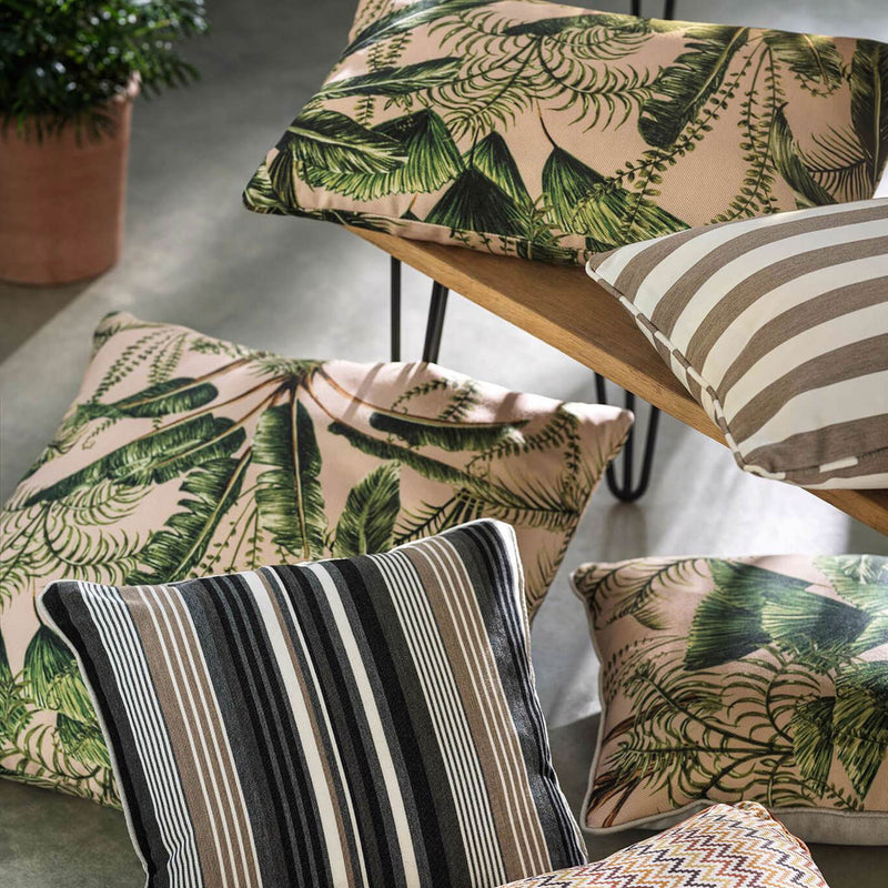 F1667/01 Idro Outdoor Alfesco Indoor Outdoor Natural Fabric by Clarke & Clarke