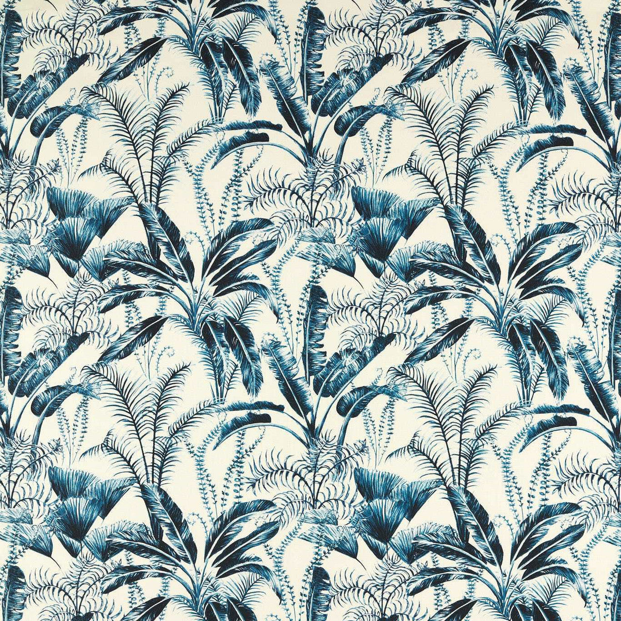 F1670/02 Majorelle Outdoor Alfesco Indoor Outdoor Denim Fabric by Clarke & Clarke