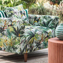 F1676/02 Toucan Outdoor Alfesco Indoor Outdoor Sky Fabric by Clarke & Clarke