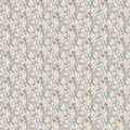 Golden Lily William Morris Designs Dove and Plum Fabric by Clarke & Clarke