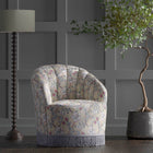 F1677/01 Golden Lily William Morris Designs Dove and Plum Fabric by Clarke & Clarke