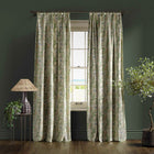 F1677/03 Golden Lily William Morris Designs Linen and Blush Fabric by Clarke & Clarke