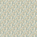 Golden Lily William Morris Designs Linen and Teal Fabric by Clarke & Clarke