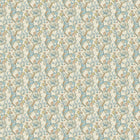 F1677/04 Golden Lily William Morris Designs Linen and Teal Fabric by Clarke & Clarke