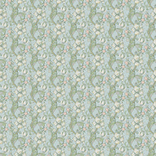 F1677/05 Golden Lily William Morris Designs Apple and Blush Fabric by Clarke & Clarke