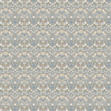 F1678/02 Strawberry Thief William Morris Designs Slate and Blush Fabric by Clarke & Clarke