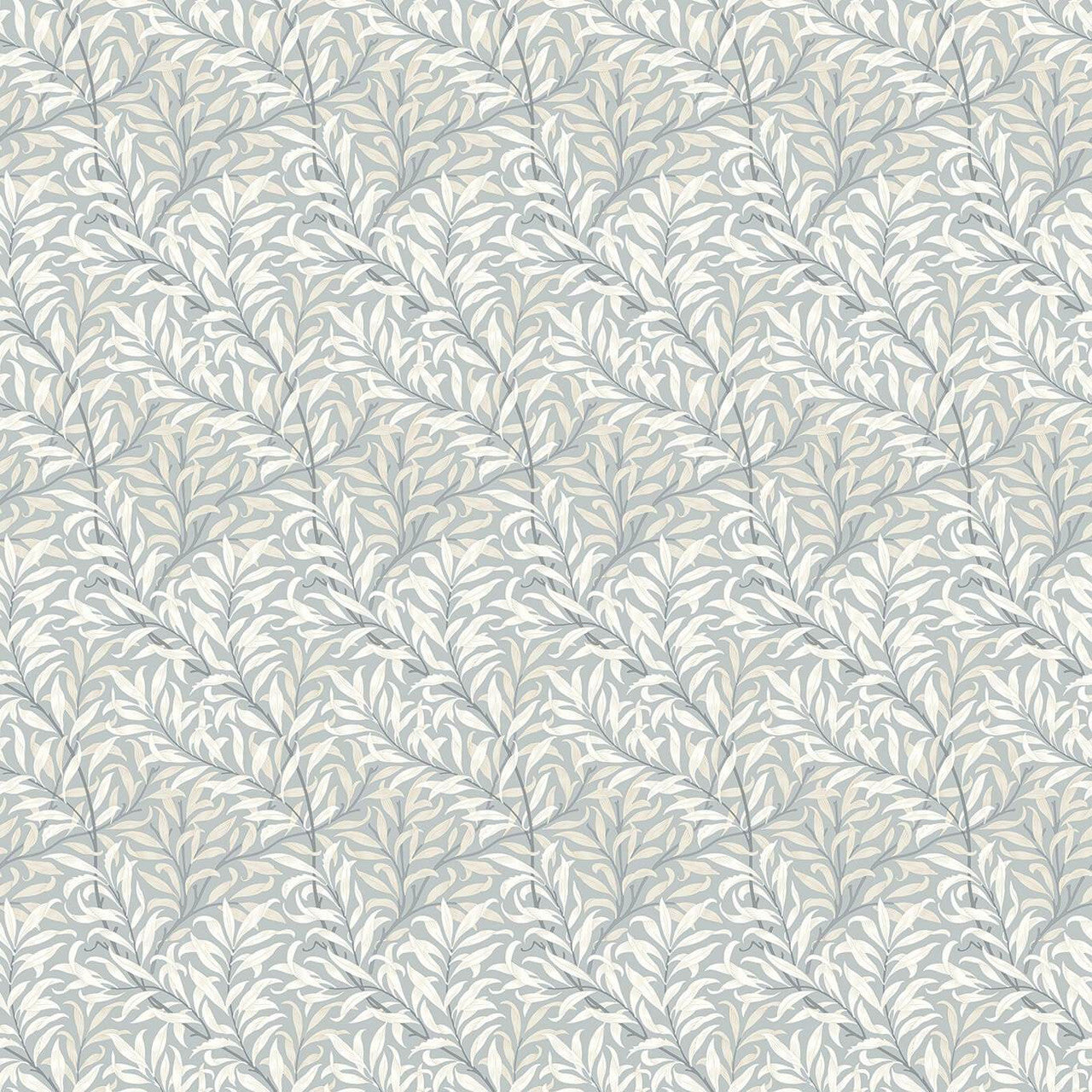 F1679/03 Willow Boughs William Morris Designs Dove Fabric by Clarke & Clarke