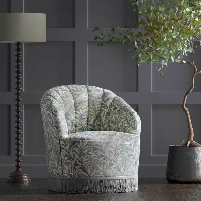 F1679/03 Willow Boughs William Morris Designs Dove Fabric by Clarke & Clarke