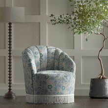 F1680/03 Mallow William Morris Designs Denim and Ivory Fabric by Clarke & Clarke