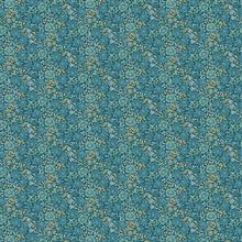 F1680/04 Mallow William Morris Designs Teal Fabric by Clarke & Clarke