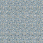 F1681/01 Acanthus William Morris Designs Denim Fabric by Clarke & Clarke