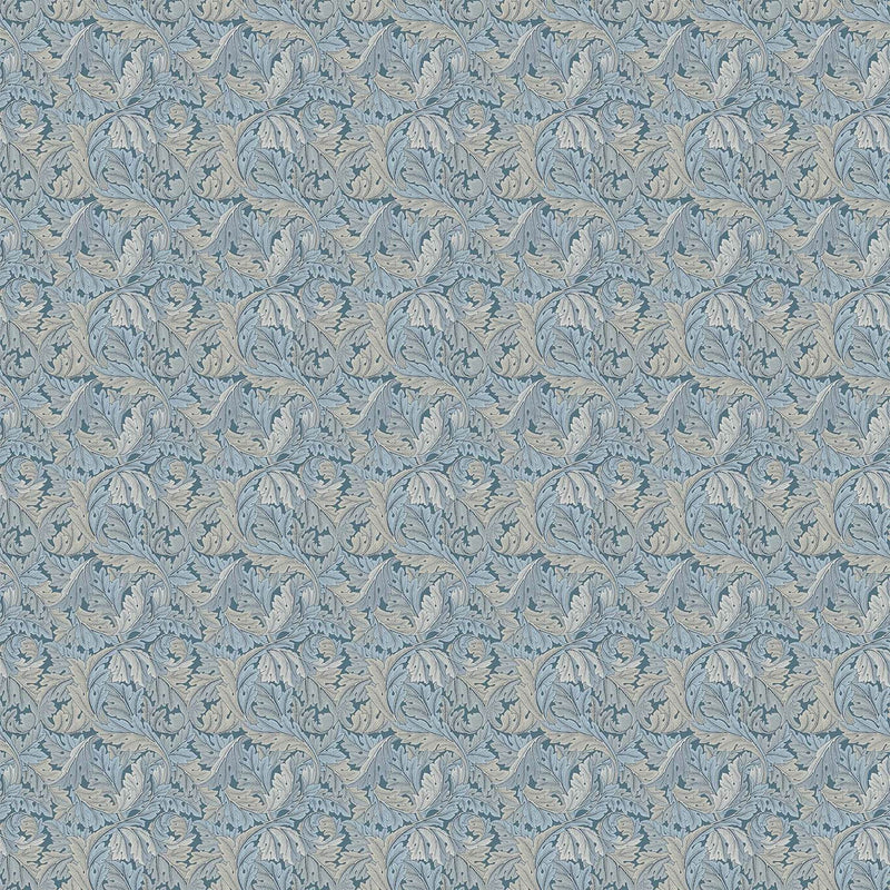 F1681/01 Acanthus William Morris Designs Denim Fabric by Clarke & Clarke