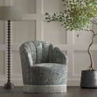 F1681/01 Acanthus William Morris Designs Denim Fabric by Clarke & Clarke