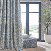 F1681/03 Acanthus William Morris Designs Slate and Dove Fabric by Clarke & Clarke