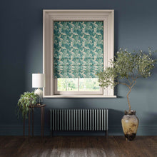 F1681/04 Acanthus William Morris Designs Teal Fabric by Clarke & Clarke