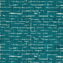 F1685/05 Kupka Urban Peacock Fabric by Clarke & Clarke
