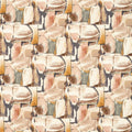 Figura Vivido Blush / Natural Fabric by Clarke & Clarke