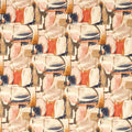 Figura Vivido Midnight / Spice Fabric by Clarke & Clarke