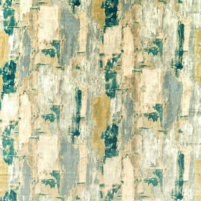 Lagna Vivido Teal Fabric by Clarke & Clarke
