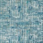 F1697/05 Quadrata Vivido Teal / Mineral Fabric by Clarke & Clarke