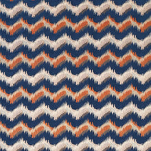 F1698/03 Sagoma Vivido Midnight / Spice Fabric by Clarke & Clarke