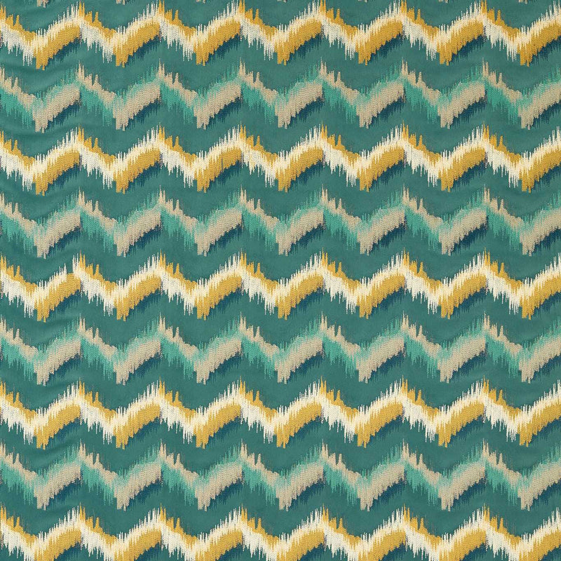 F1698/05 Sagoma Vivido Teal Fabric by Clarke & Clarke