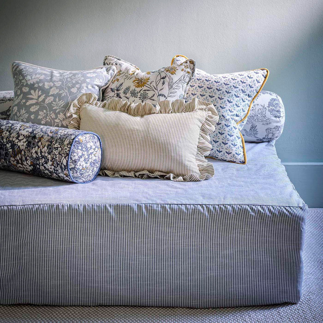 F1699/02 Bellever Studio G Northwood Denim Fabric by Clarke & Clarke