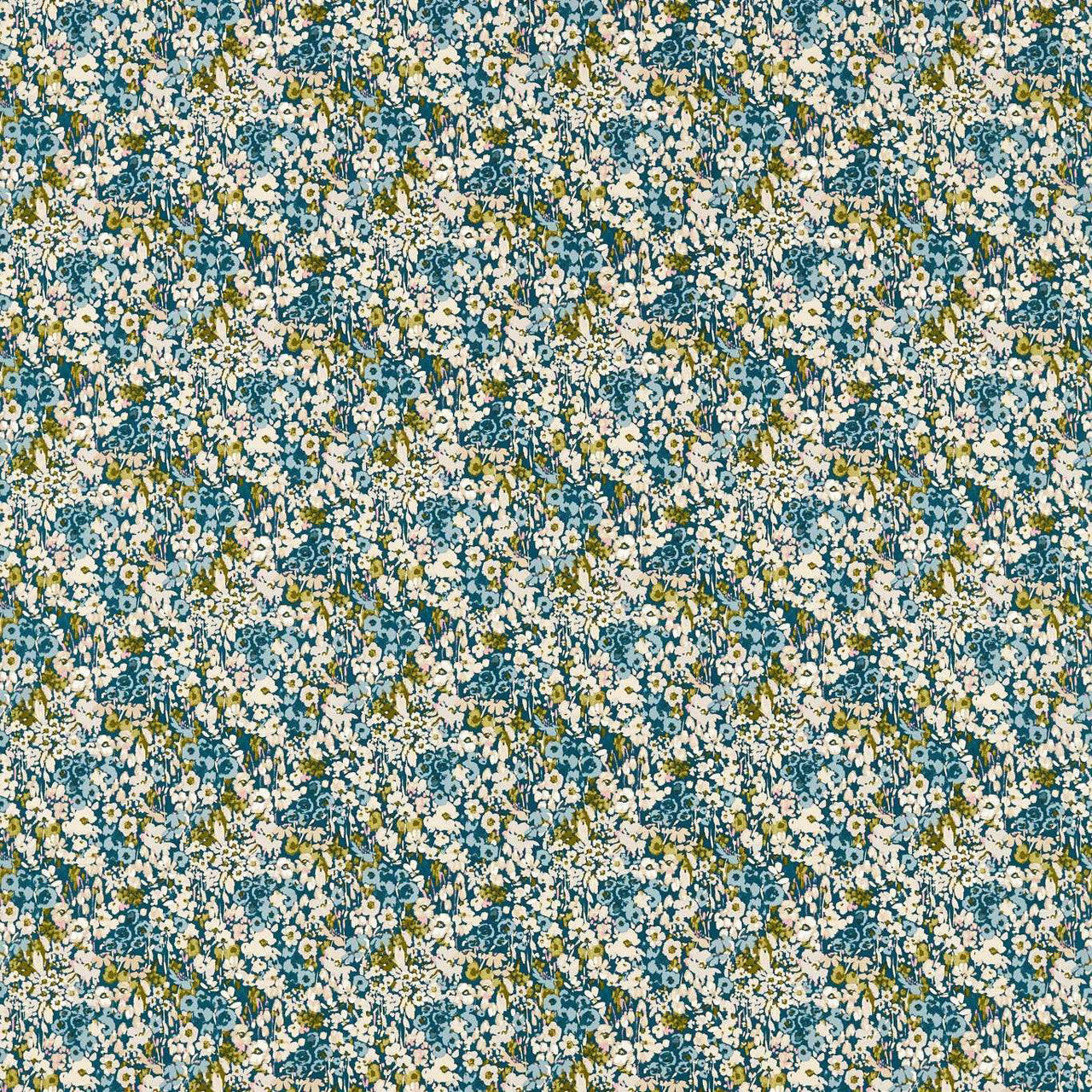 F1700/01 Ennerdale Studio G Northwood Denim / Blush Fabric by Clarke & Clarke