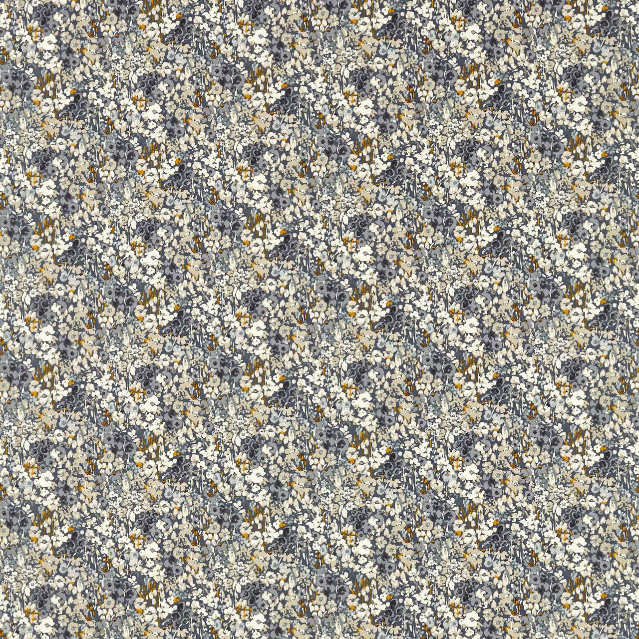 F1700/02 Ennerdale Studio G Northwood Denim / Saffron Fabric by Clarke & Clarke