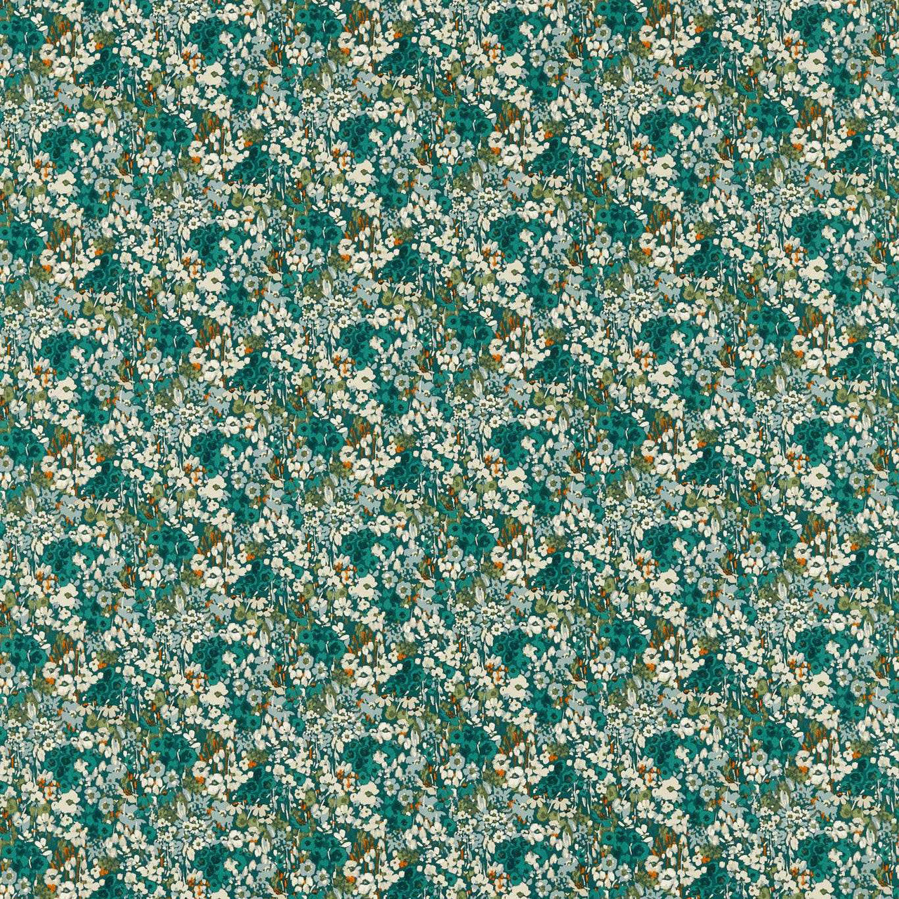 F1700/05 Ennerdale Studio G Northwood Teal Fabric by Clarke & Clarke
