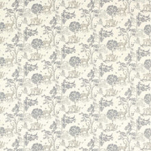 F1702/01 Rivington Studio G Northwood Ink Fabric by Clarke & Clarke