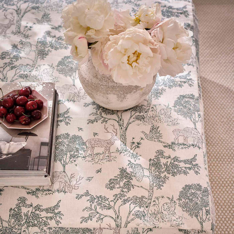 F1702/01 Rivington Studio G Northwood Ink Fabric by Clarke & Clarke