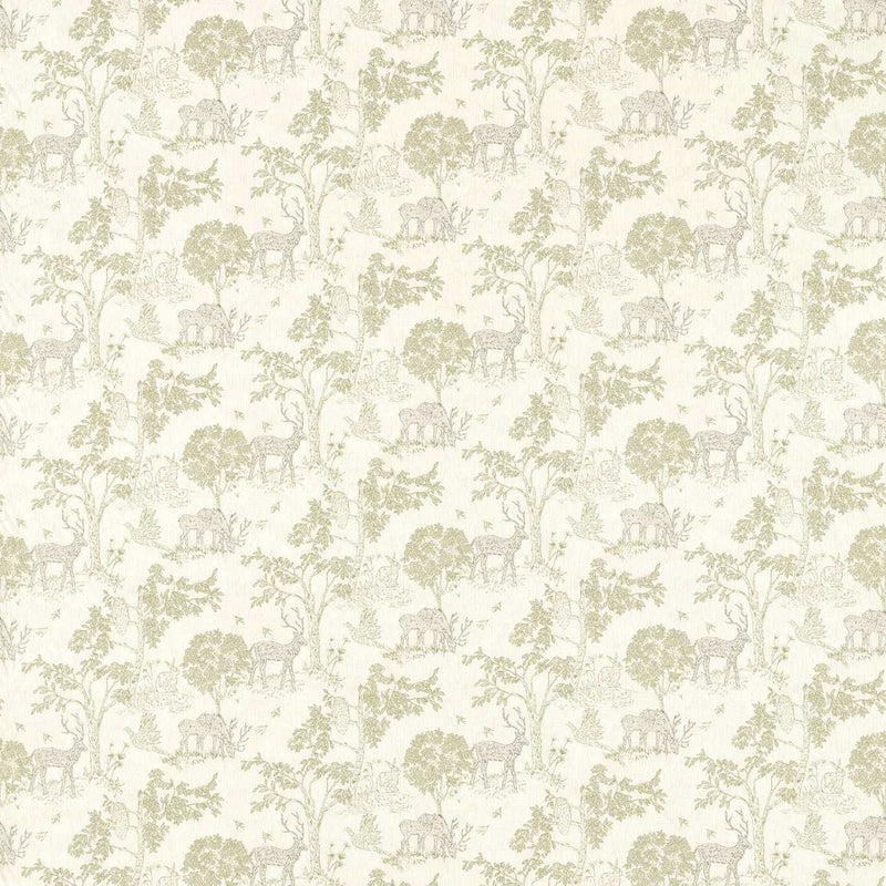 F1702/02 Rivington Studio G Northwood Sage Fabric by Clarke & Clarke