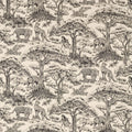Kisumu Breegan Jane Noir/Linen Clarke & Clarke Fabric