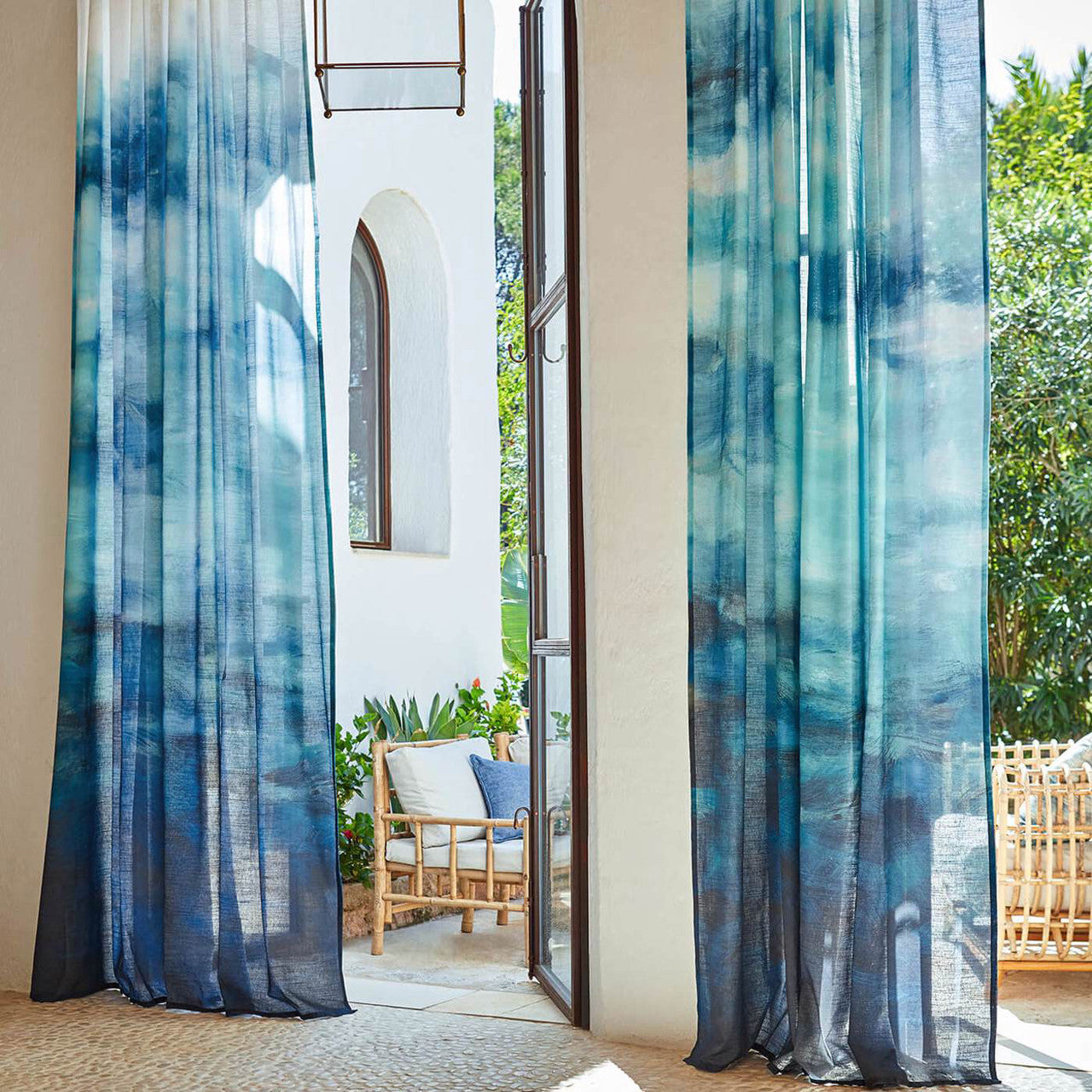 F1713/01 Nairobi Breegan Jane Azure Clarke & Clarke Fabric
